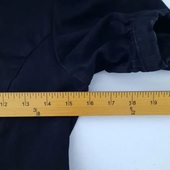 Tuckernuck Hyacinth House Black Front Zip Denim Mini Dress size Medium