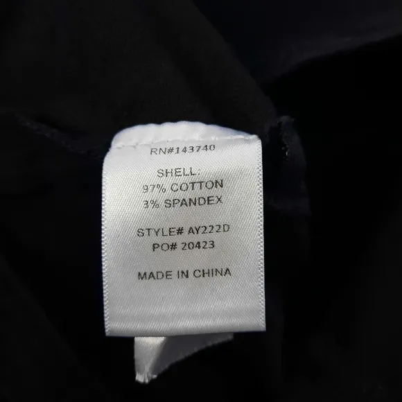Tuckernuck Hyacinth House Black Front Zip Denim Mini Dress size Medium