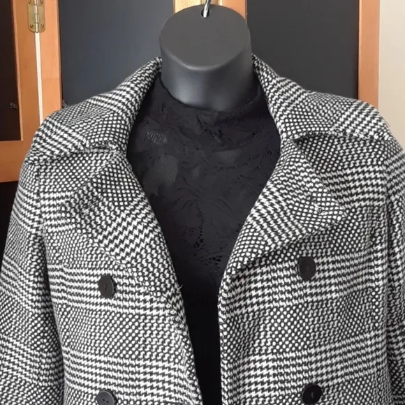 TULLE Long Plaid Coat