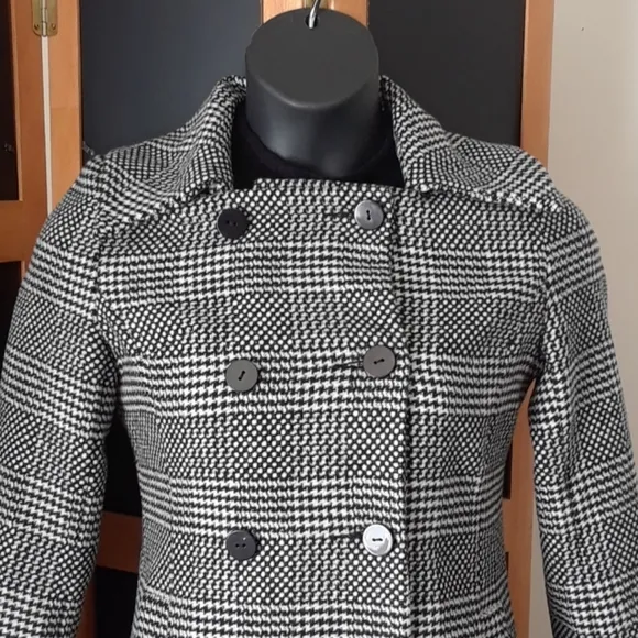 TULLE Long Plaid Coat