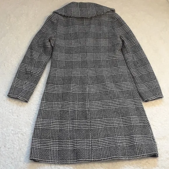 TULLE Long Plaid Coat