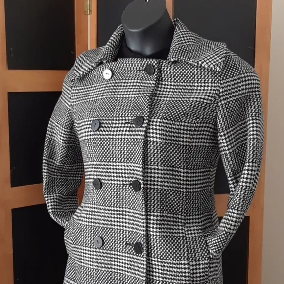 TULLE Long Plaid Coat