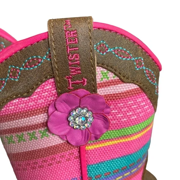 Twister Camilla Toddler Girls Western Cowgirl Square Toe Boots