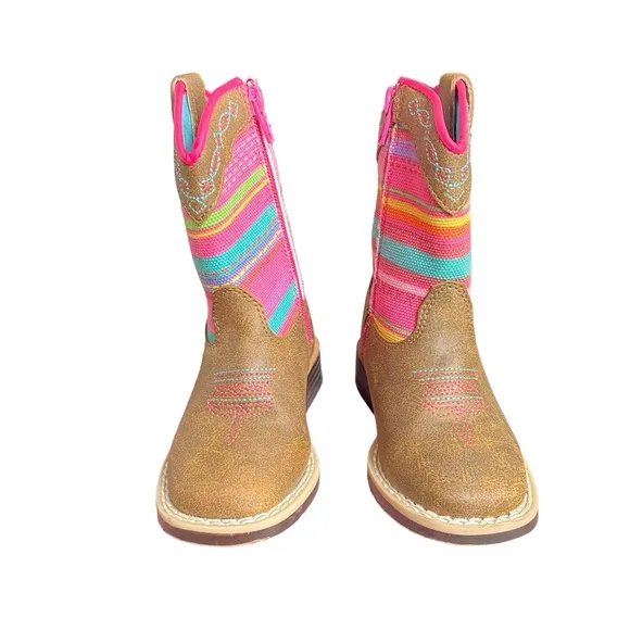Twister Camilla Toddler Girls Western Cowgirl Square Toe Boots