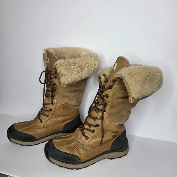 Ugg Adirondack Tall Brown Boots Women's Size 7.5