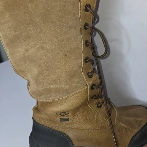 Ugg Adirondack Tall Brown Boots Women's Size 7.5