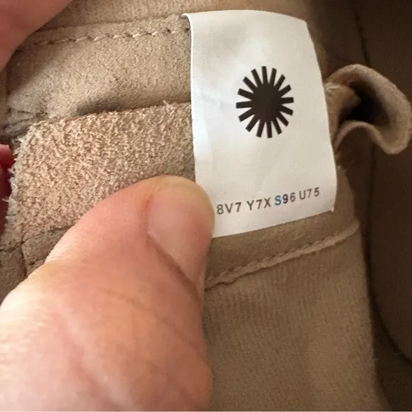 Ugg Ashton Short Weather Boot Boots Tan Suede Buckle Beige Size 3‎ Kids Unisex