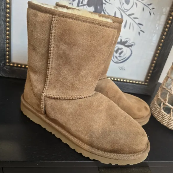 Ugg Australia Brown Suede Shearling Boots
