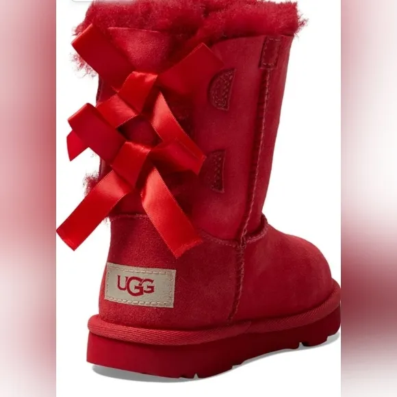 UGG® AUTHENTIC UGG BIG GIRLS BAILEY II BOW COZY WINTER BOOT $150 WOMEN CAN WEAR