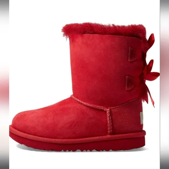 UGG® AUTHENTIC UGG BIG GIRLS BAILEY II BOW COZY WINTER BOOT $150 WOMEN CAN WEAR