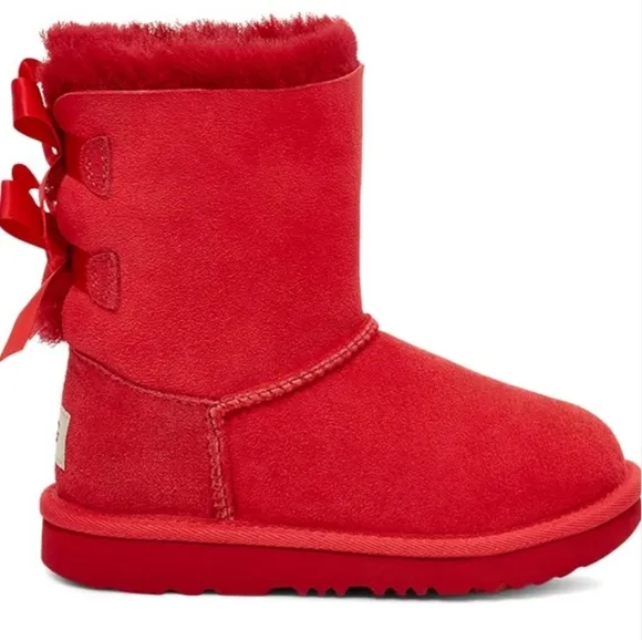 UGG® AUTHENTIC UGG BIG GIRLS BAILEY II BOW COZY WINTER BOOT $150 WOMEN CAN WEAR