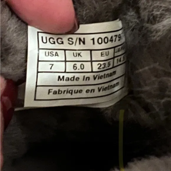 Ugg Bailey Bow II Toddler Fur-Lined Boots Size 7