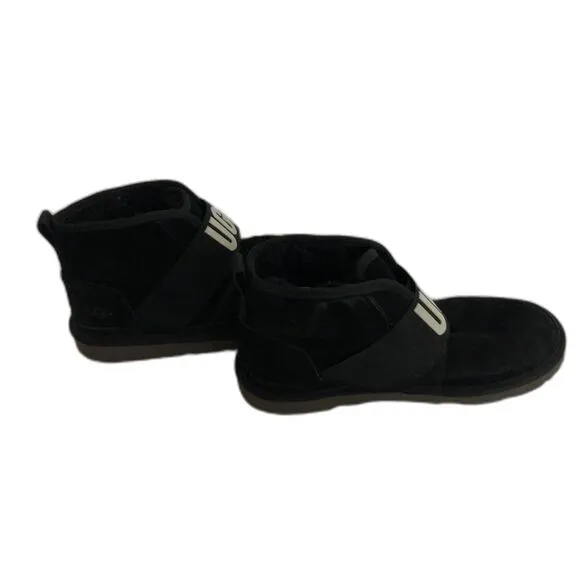 UGG Black Neumel Graphic Boots - Unisex-Women's 7.5 Men's 6