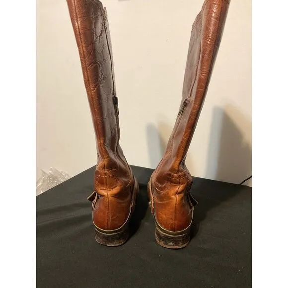 UGG Boots  Brown Leather Long Distressed sz. 7.5