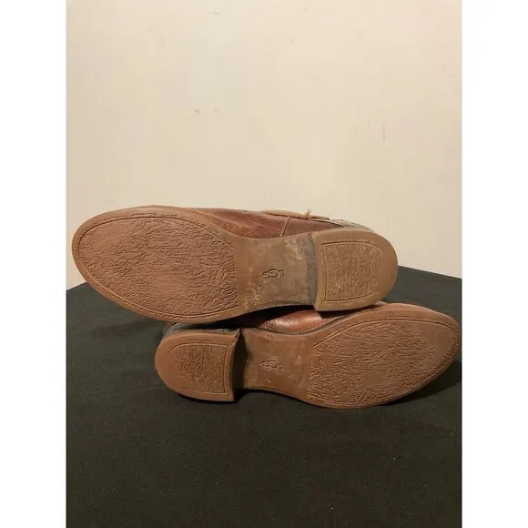 UGG Boots  Brown Leather Long Distressed sz. 7.5