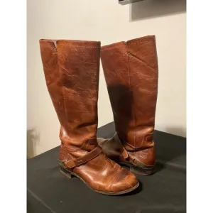 UGG Boots  Brown Leather Long Distressed sz. 7.5