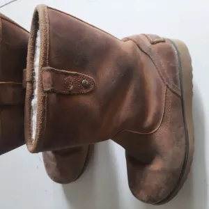 UGG Boys Brown Leather Boots