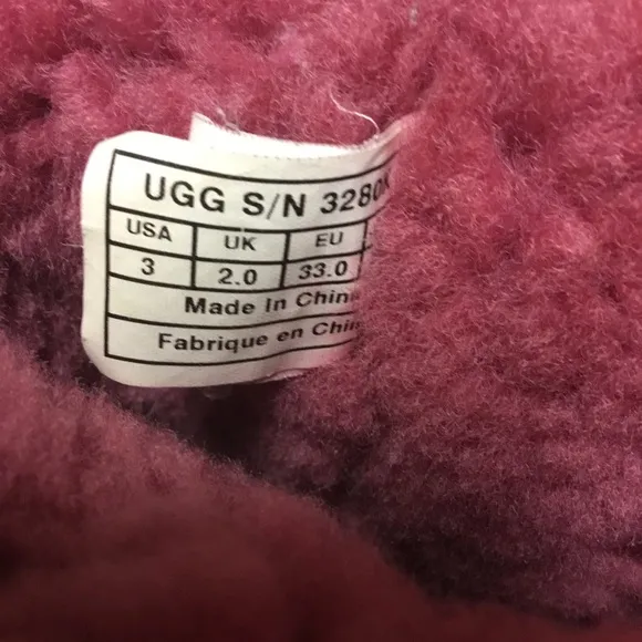 UGG Bright Pink Bailey Bow Boots size 3