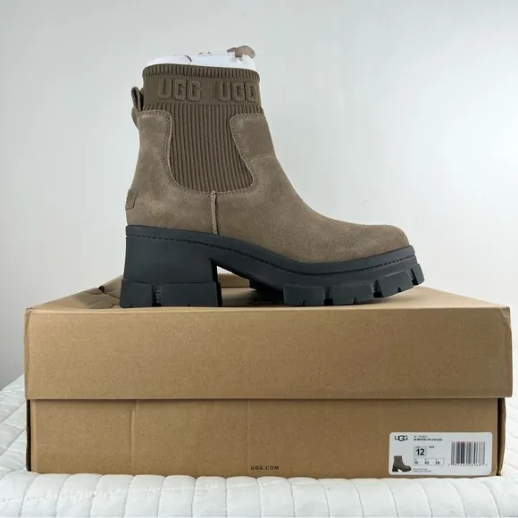 Ugg Brooklyn Chelsea Boot in Hickory Size 12 NWB