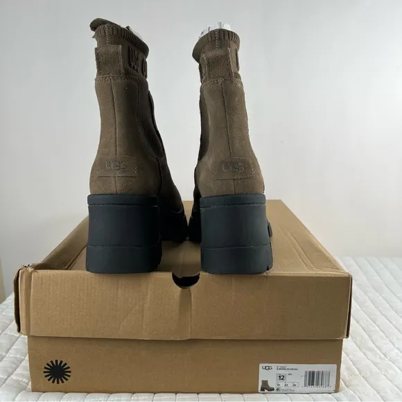 Ugg Brooklyn Chelsea Boot in Hickory Size 12 NWB