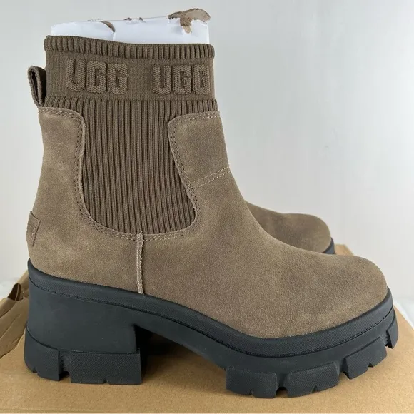 Ugg Brooklyn Chelsea Boot in Hickory Size 12 NWB
