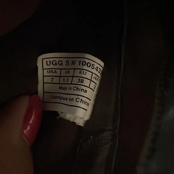 UGG buckle motorcycle boots brown size 7