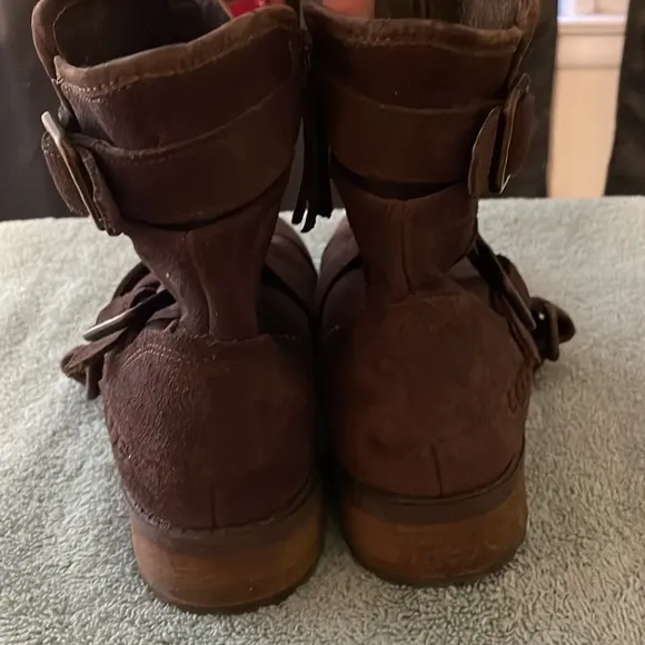 UGG buckle motorcycle boots brown size 7
