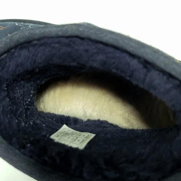 UGG Classic Mini Zodiac Starry Night Navy Blue Suede Boots Size 9 Women Metallic