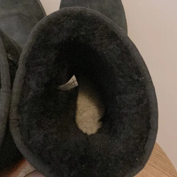 UGG Classic Short Boots Black Suede Size 9 (Women) / 8 (Men)