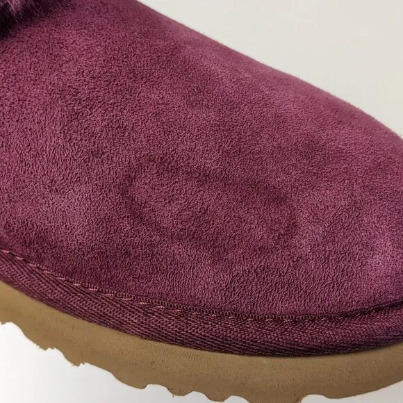 UGG Classic Short II Booties, Purple Suede, Women's 6 M