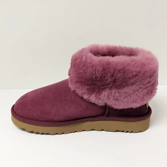 UGG Classic Short II Booties, Purple Suede, Women's 6 M