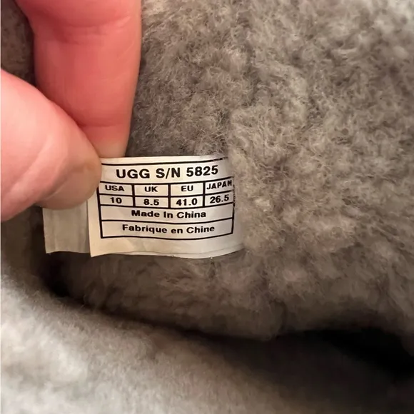 Ugg Classic Short II Limited Edition Grey with Yellow Piping Winter Boots, 10