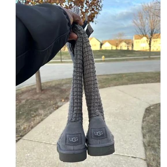 UGG Classic Solene Tall Women’s Boots Size 7 Gray