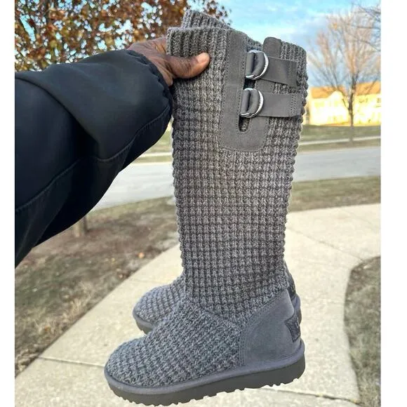 UGG Classic Solene Tall Women’s Boots Size 7 Gray