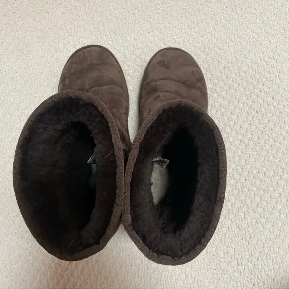 UGG Classsic Short Dark Brown Suede Boots