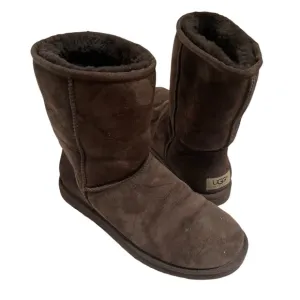 UGG Classsic Short Dark Brown Suede Boots