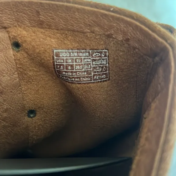 UGG Dree Brown Suede Harness Pull-on Riding Boots S/N 1005690 Size 7.5