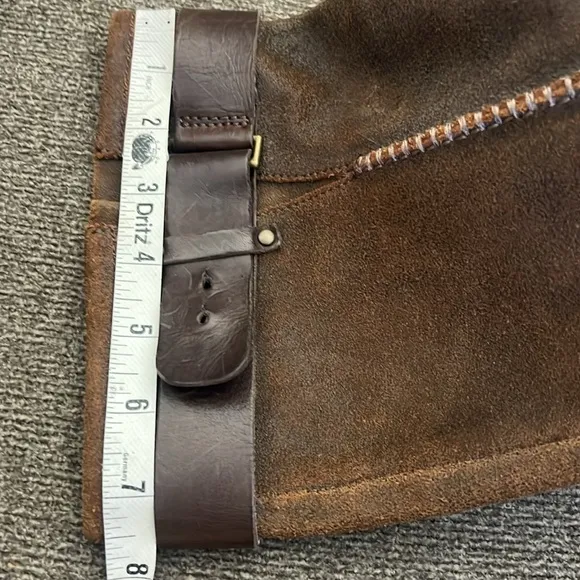UGG Dree Brown Suede Harness Pull-on Riding Boots S/N 1005690 Size 7.5