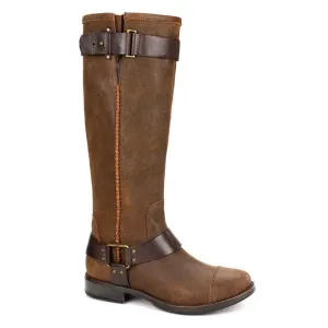 UGG Dree Brown Suede Harness Pull-on Riding Boots S/N 1005690 Size 7.5