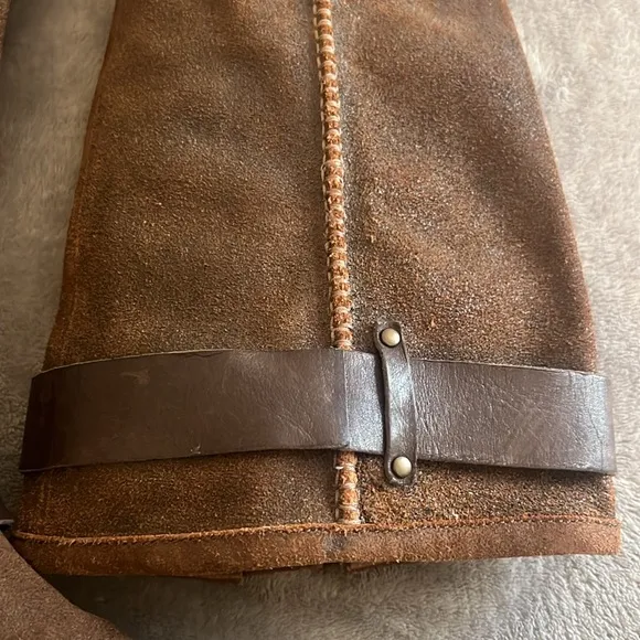 UGG Dree Brown Suede Harness Pull-on Riding Boots S/N 1005690 Size 7.5