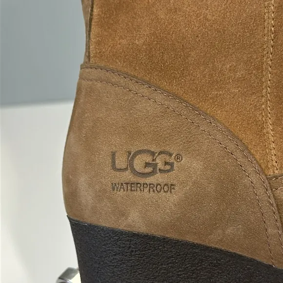 Ugg Edelina Chestnut Wedge Boots Size 9