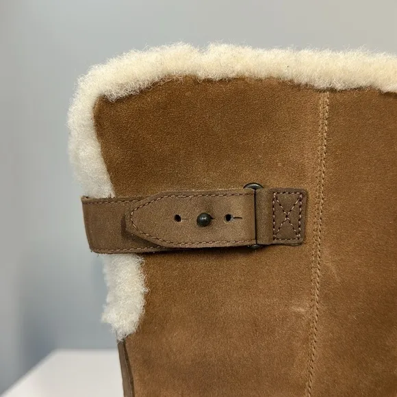 Ugg Edelina Chestnut Wedge Boots Size 9