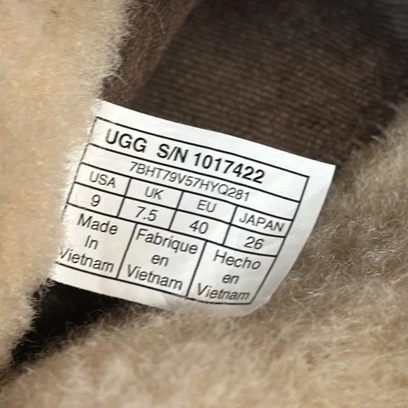 Ugg Edelina Chestnut Wedge Boots Size 9