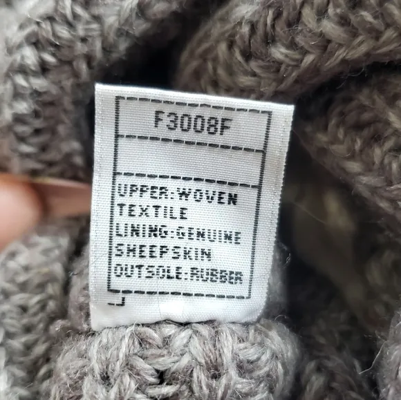 UGG | Genuine Sheep Skin Knit Slouchy Button Accent Boots