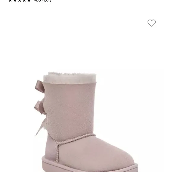 UGG girls Bailey Bow lavendar