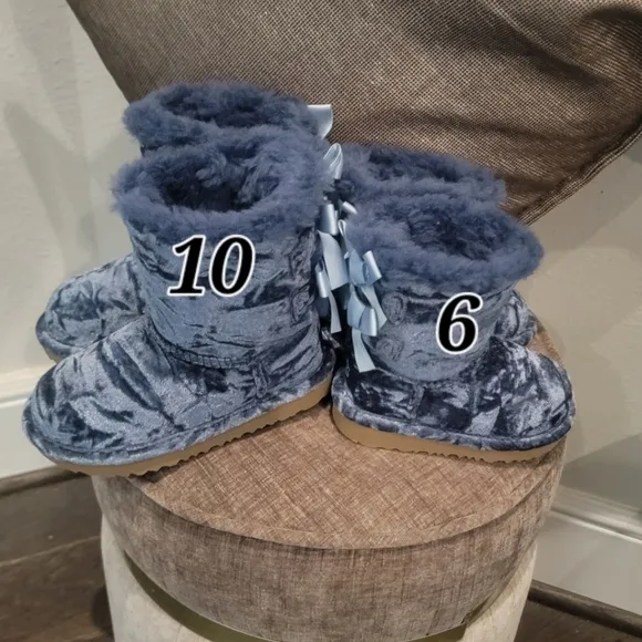 UGG Girl's Bailey Velvet Faux Fur Boots Toddler.