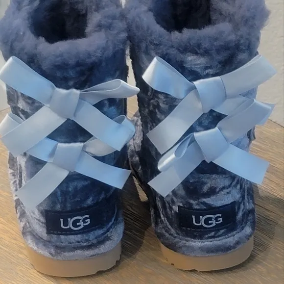UGG Girl's Bailey Velvet Faux Fur Boots Toddler.