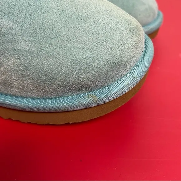 Ugg Girls Turquoise Classic Ankle Sheepskin Boots
