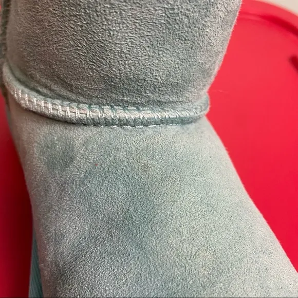 Ugg Girls Turquoise Classic Ankle Sheepskin Boots