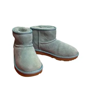Ugg Girls Turquoise Classic Ankle Sheepskin Boots